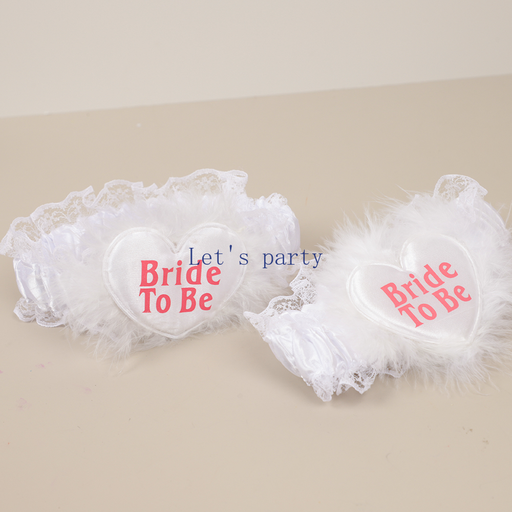 1Pcs Sexy Lace Bride To Be Gar - Garter Belt Set 评论和价格