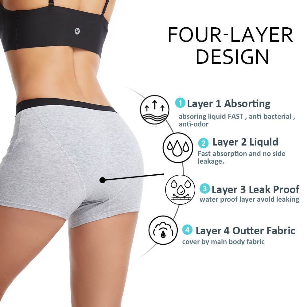 Women's 4-Layer Leakproof Peri - Period Panty Absorbent 评论和价格